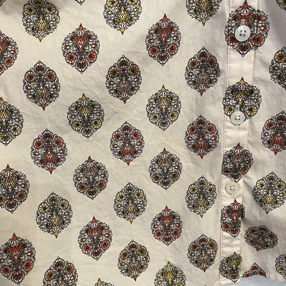 UNTUCKit Carrie Cream Patterned Blouse - Picture 12 of 16